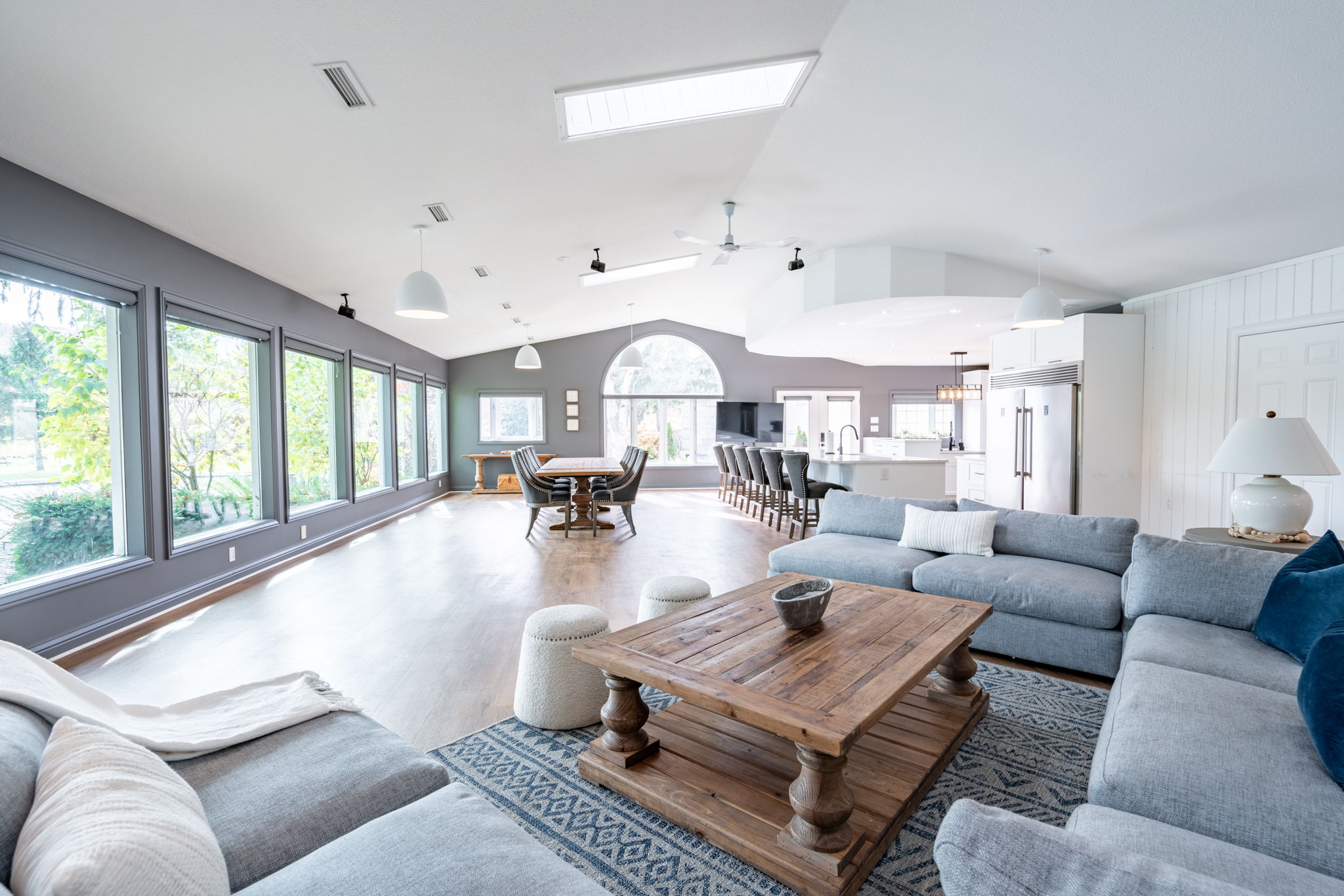 Interior living and dining space
